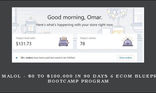 Ben Malol – $0 to $100,000 in 90 Days – eCom Blueprint Bootcamp Program