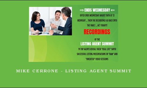 Mike Cerrone – Listing Agent Summit