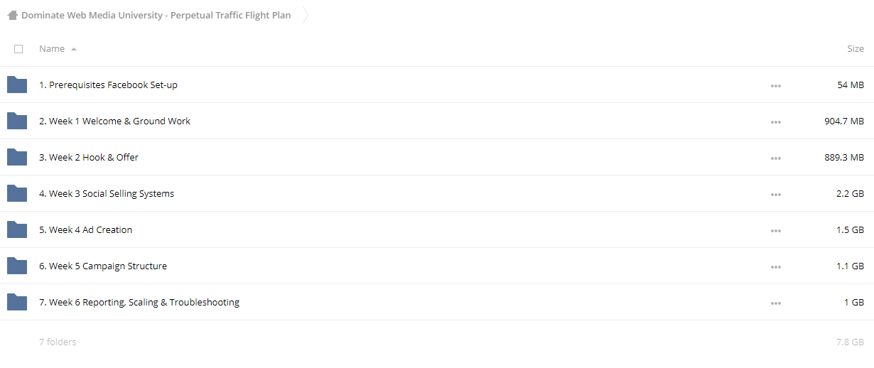 Dominate Web Media University - Perpetual Traffic Flight Plan