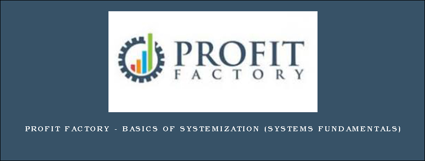 Profit Factory – Basics of Systemization (Systems Fundamentals)