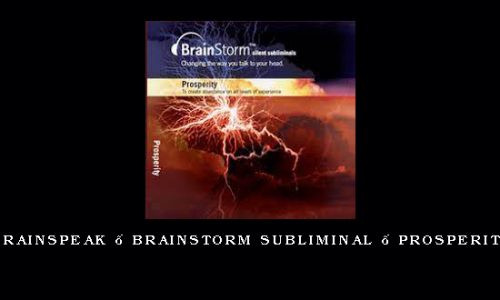 BrainSpeak – Brainstorm Subliminal – Prosperity