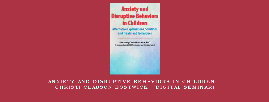 Anxiety and Disruptive Behaviors in Children – CHRISTI CLAUSON BOSTWICK (Digital Seminar)